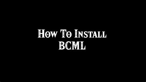 Run pip install bcml (in normal cmd, NOT the python console). . Bcml not launching